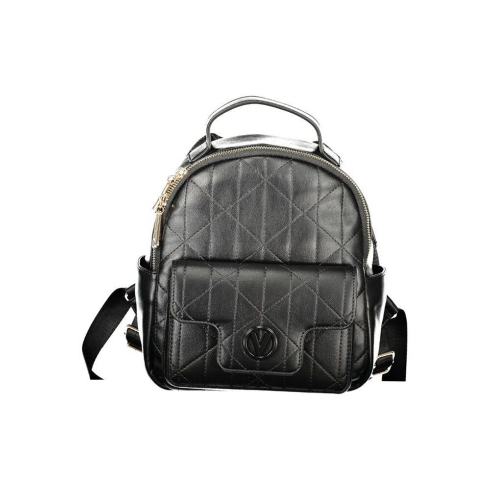 Mario Valentino Black Polyurethane Women's Women's Backpack